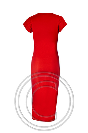 290813 Midi Dress Red R